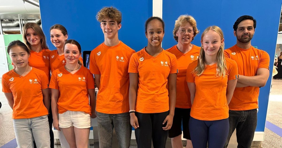 Acht junioren op EJK schoonspringen